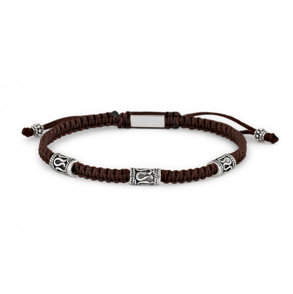 Pulsera caballero Plata de ley 3 motivos waculin