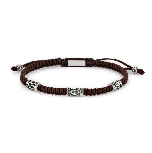 Pulsera caballero Plata de ley 3 motivos waculin