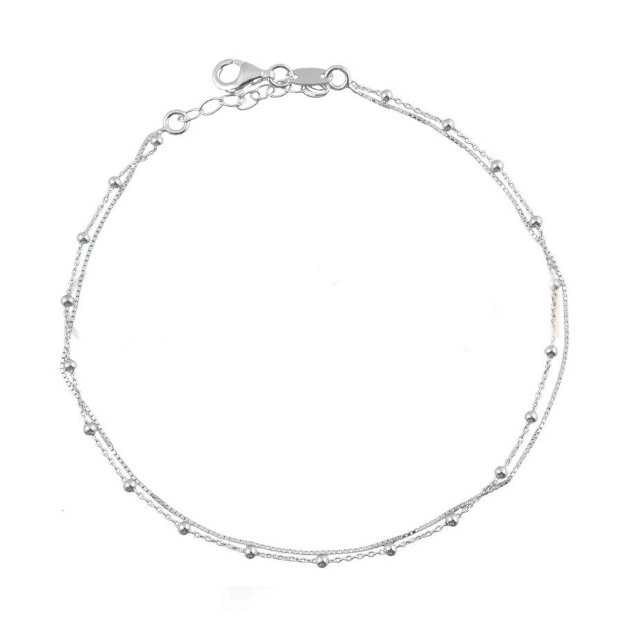 Lobolin Silver Anklet
