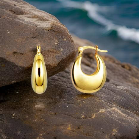 Pendientes Taito de Plata Dorada