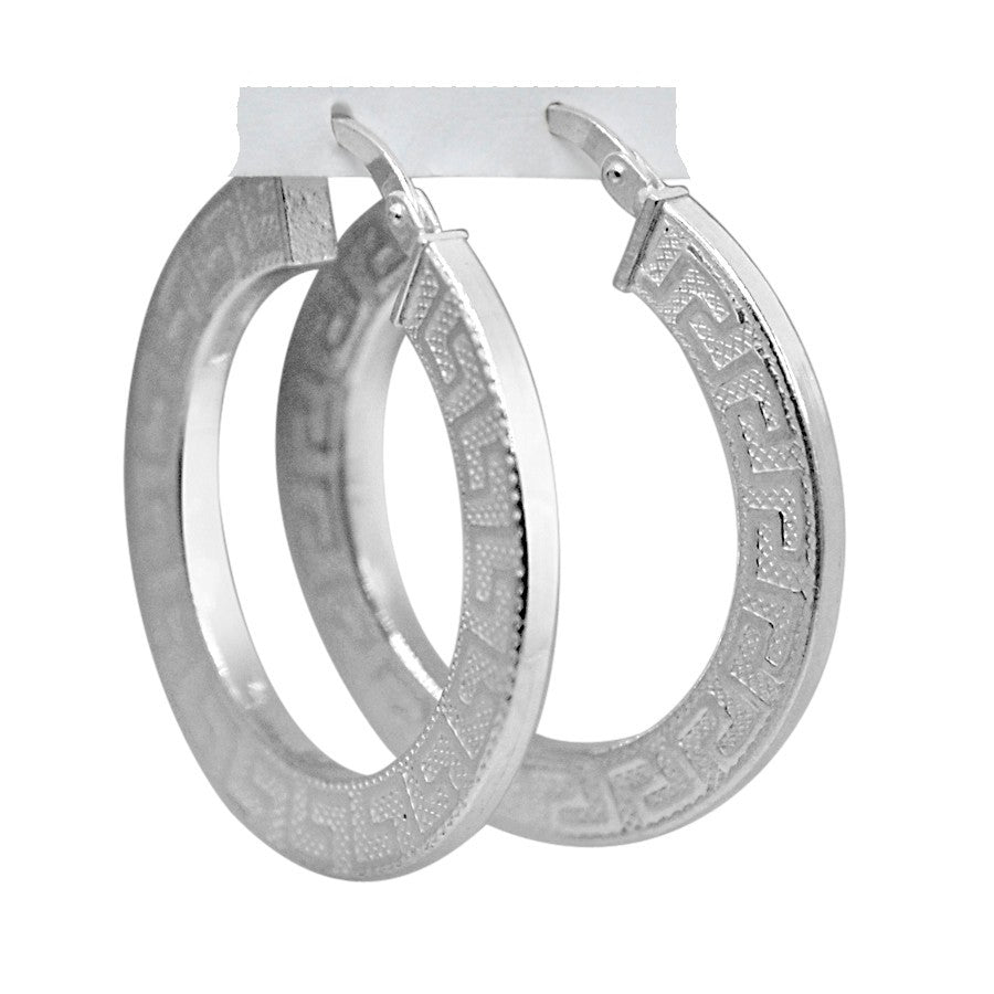 PENDIENTES DE PLATA PLANO
