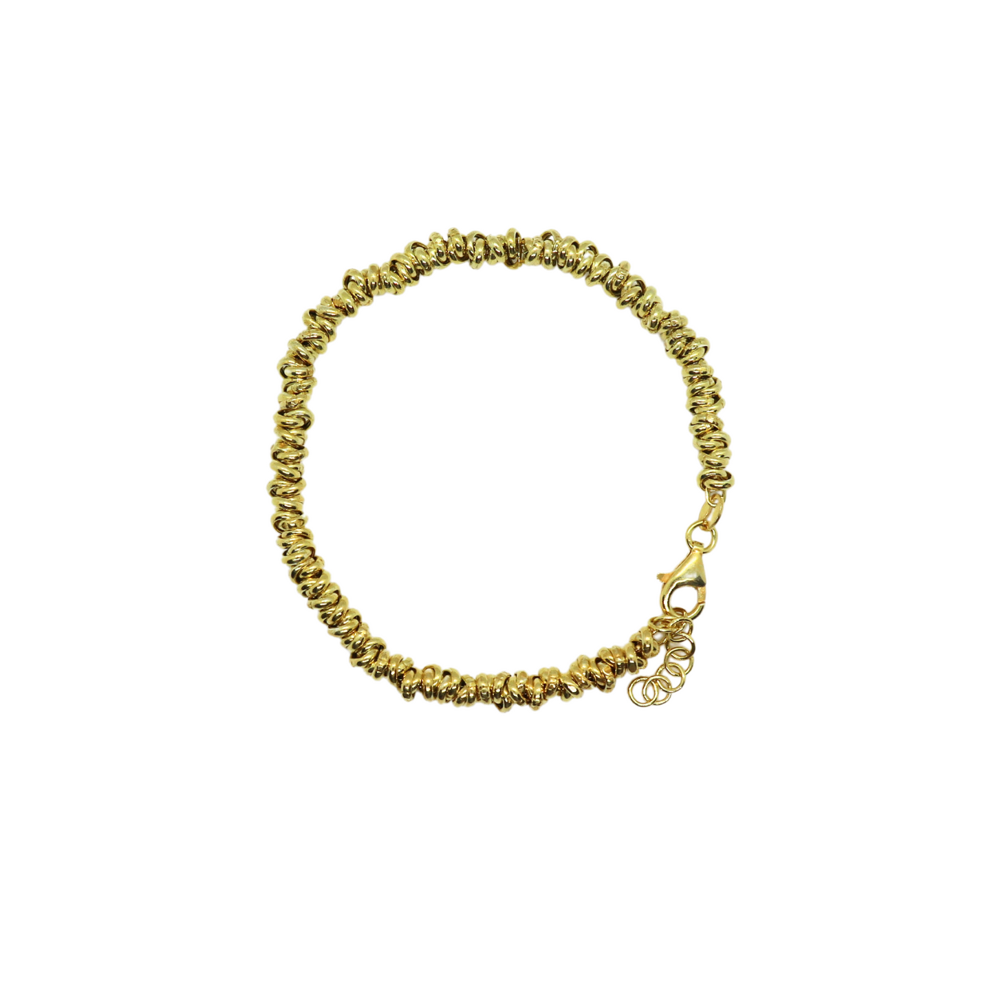 Pulsera Jijin de Plata Dorada