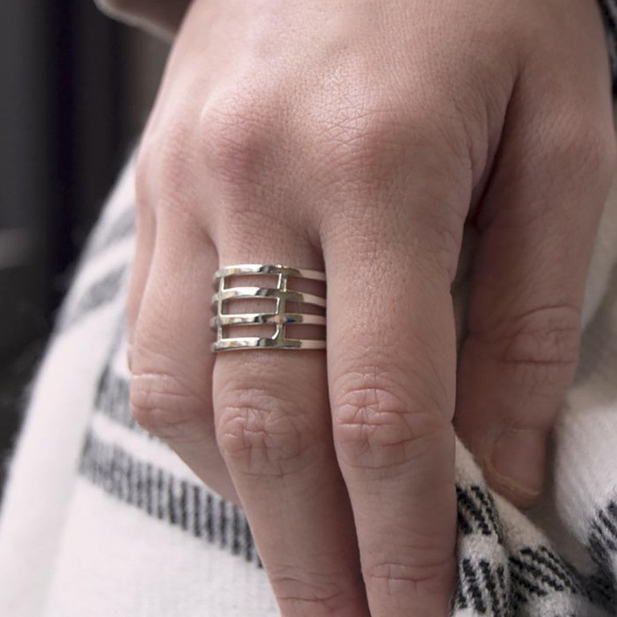 Anillo Reja plata