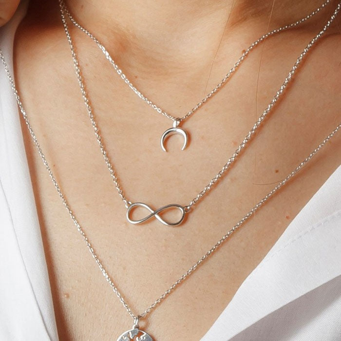 Colgante de plata infinito