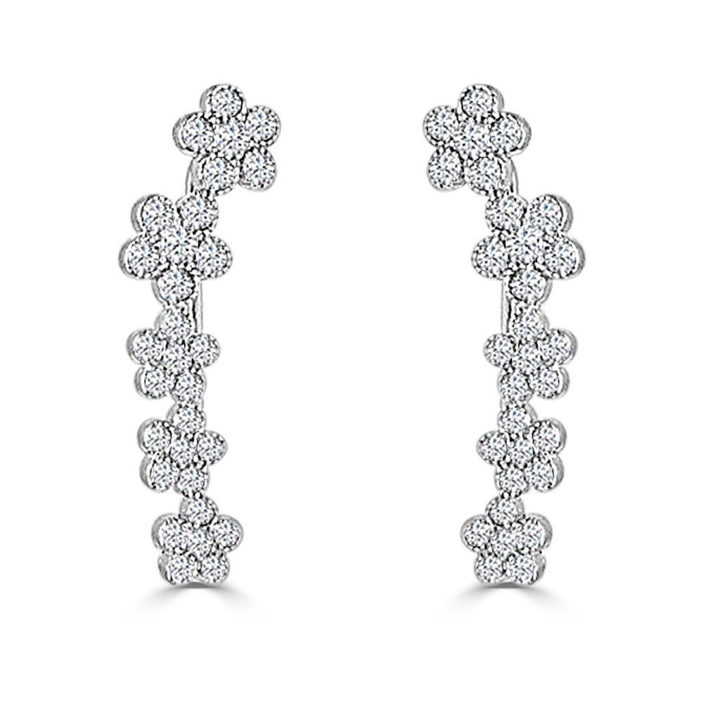 PENDIENTES DE PLATA FLORITA