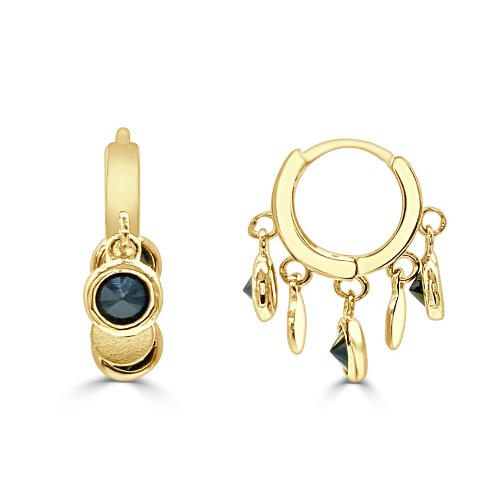 PENDIENTES DE PLATA DORADA OLÉ
