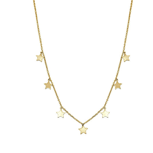 Gargantilla Esdo de Plata Dorada