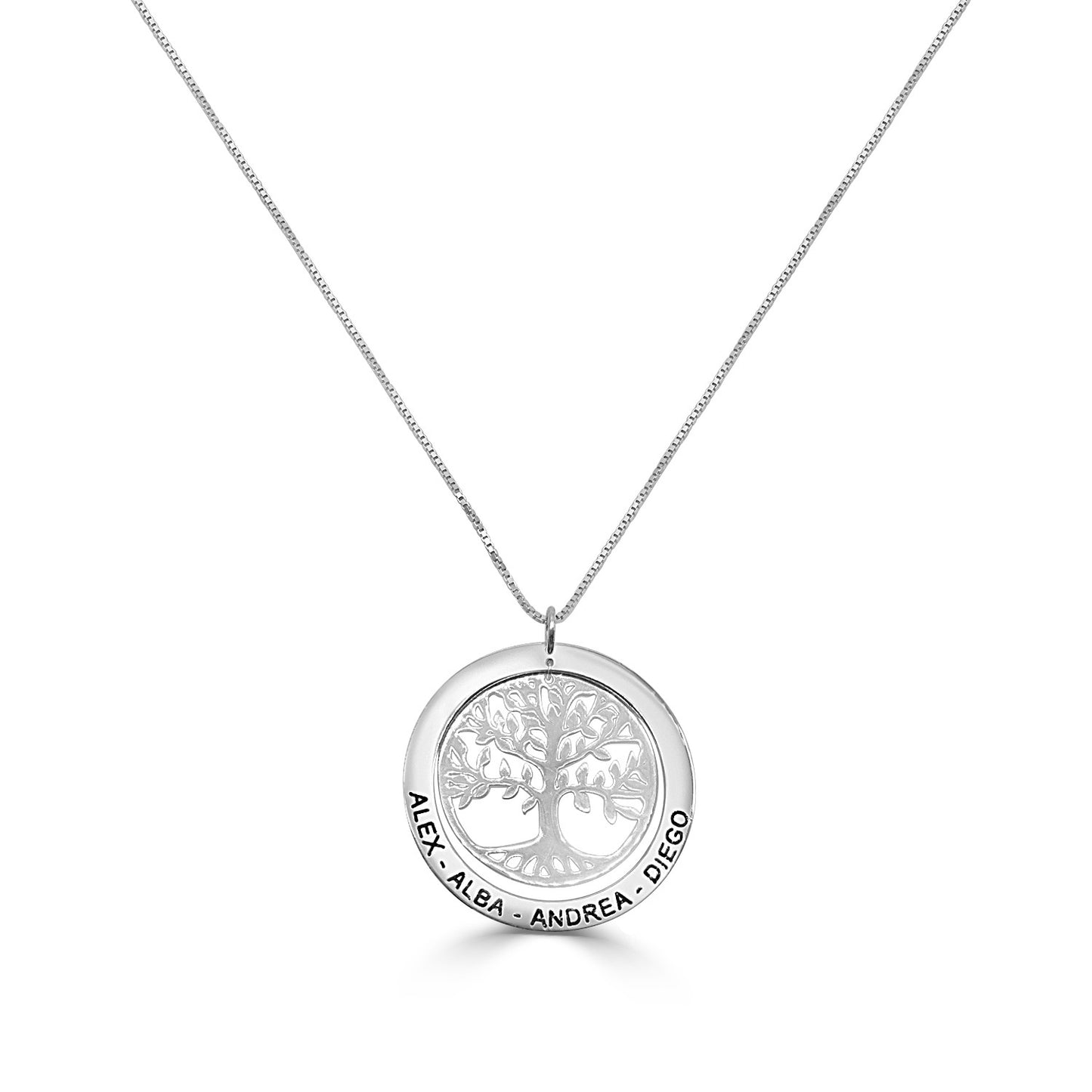 Gargantilla Árbol Aro de Plata