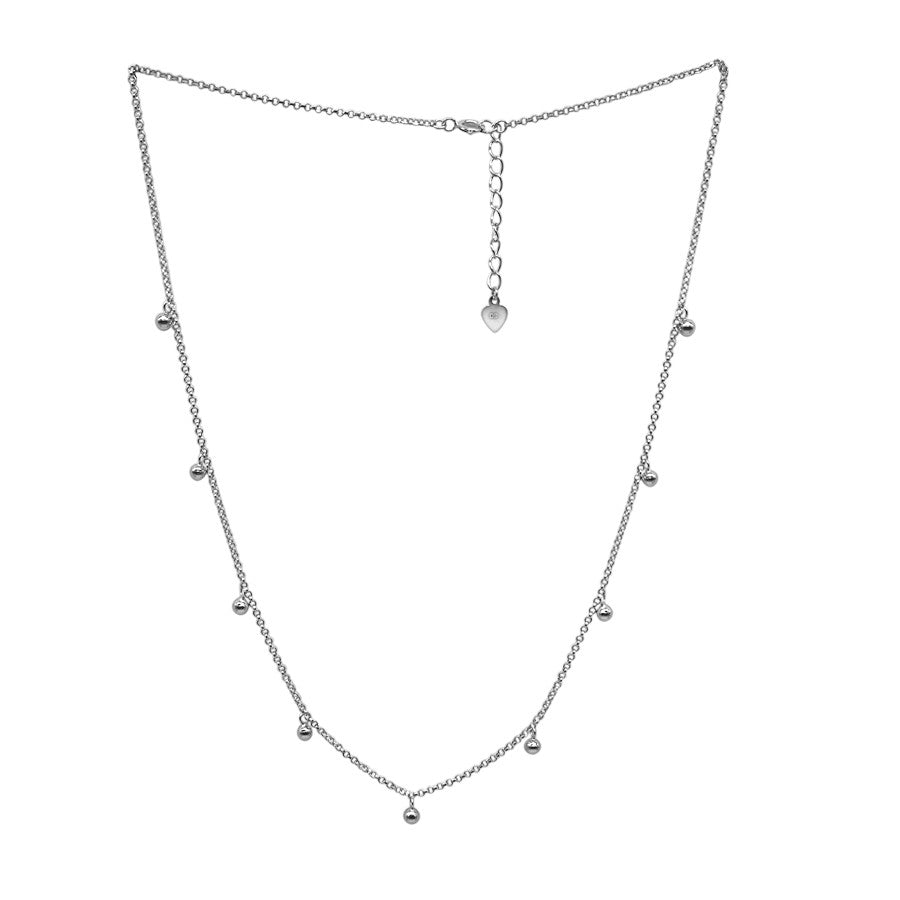 Gargantilla plata bolas