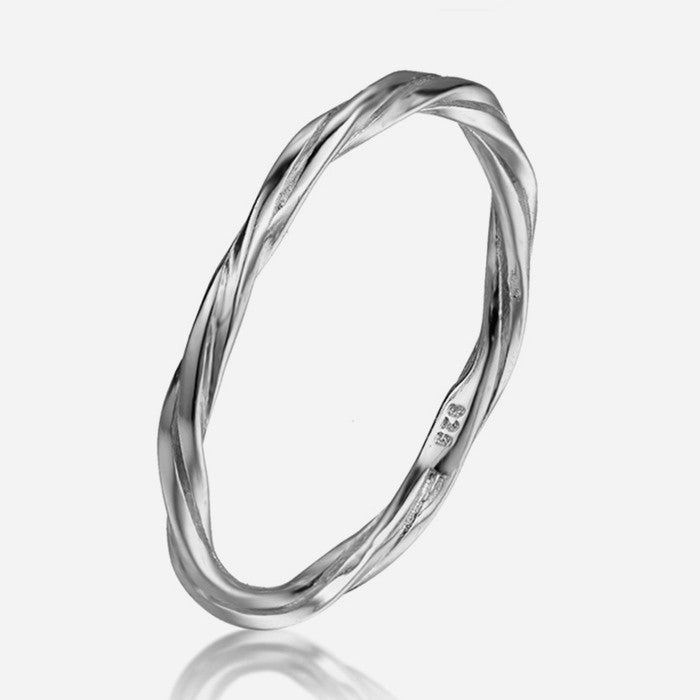 ANILLO DE PLATA TWISTED