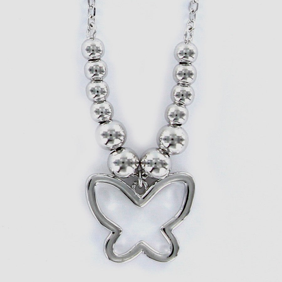 GARGANTILLA DE PLATA BUTTERFLAY
