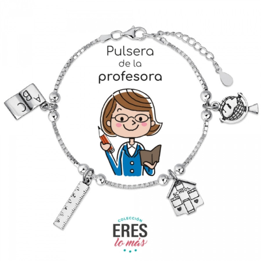 PULSERA DE PLATA PROFESORA