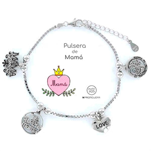 Pulsera Plata Mamá