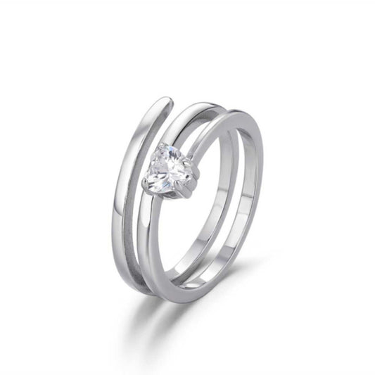 Meilé Silver Ring