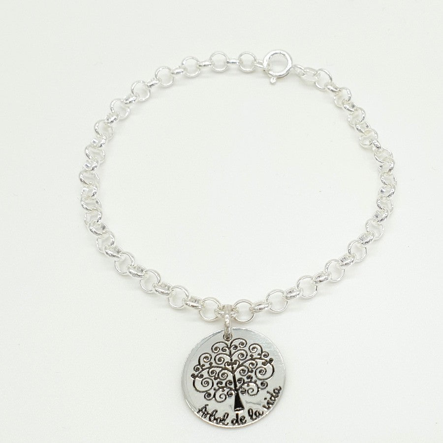 COLGANTE O PULSERA DE PLATA TÔLE ÁRBOL DE LA VIDA