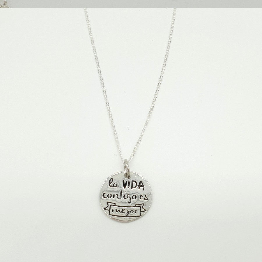Tôle Vida Silver Pendant or Bracelet