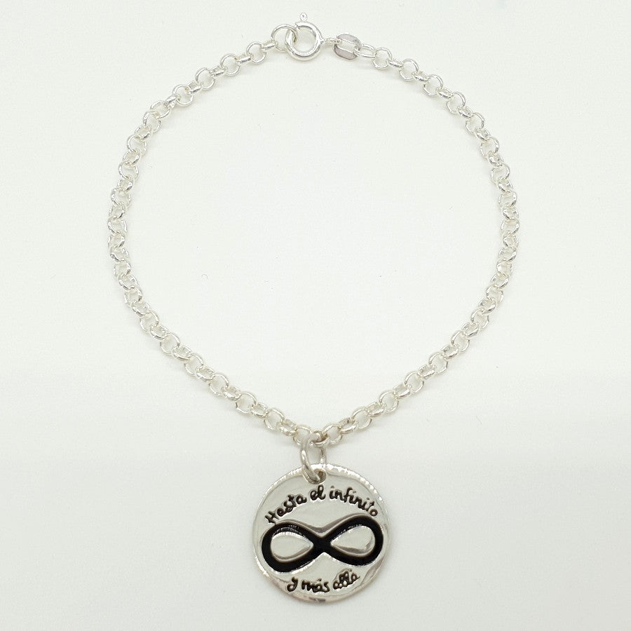 COLGANTE O PULSERA DE PLATA TÔLE INFINITO