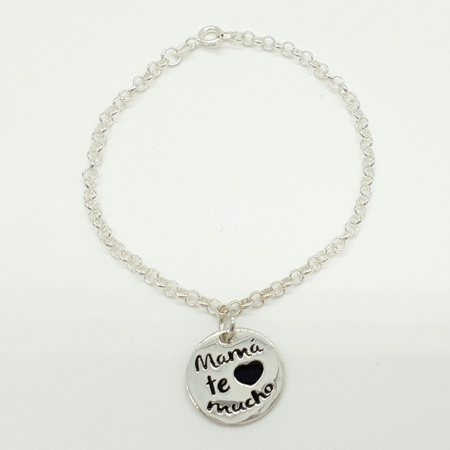 Colgante o Pulsera Tôle Mother de Plata
