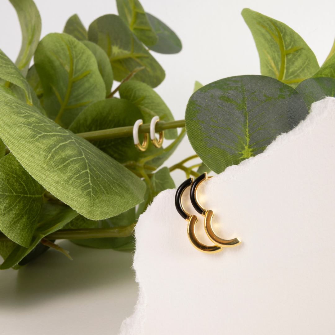 RI GOLD PLATED SILVER EARRINGS