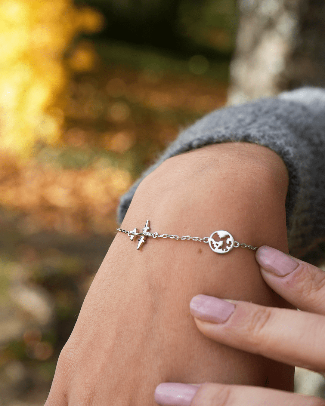 Pulsera de plata Viajera