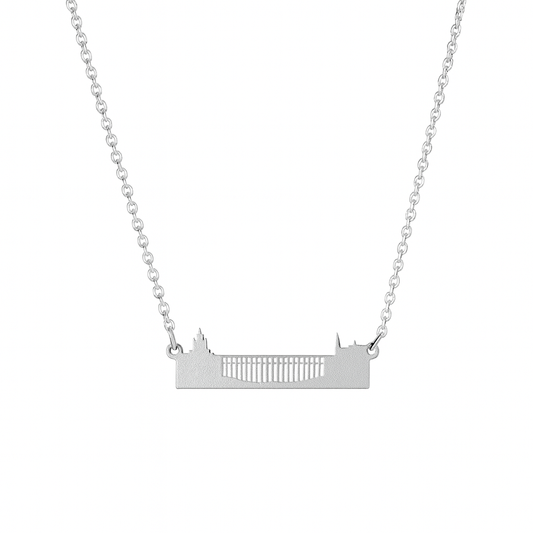 Skyline plata gargantilla horizonte Segovia catedral acueducto y álcazar