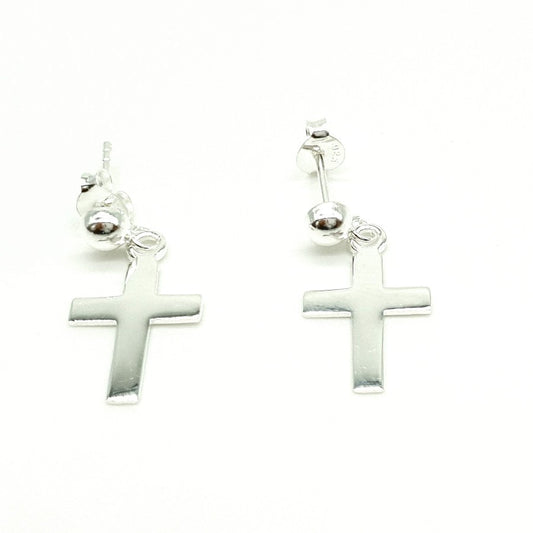SILVER CRUCIS EARRINGS