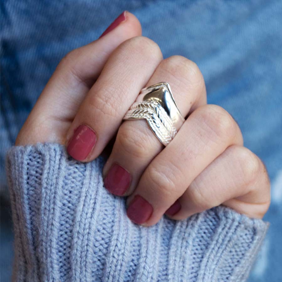 Anillo de plata Pico original