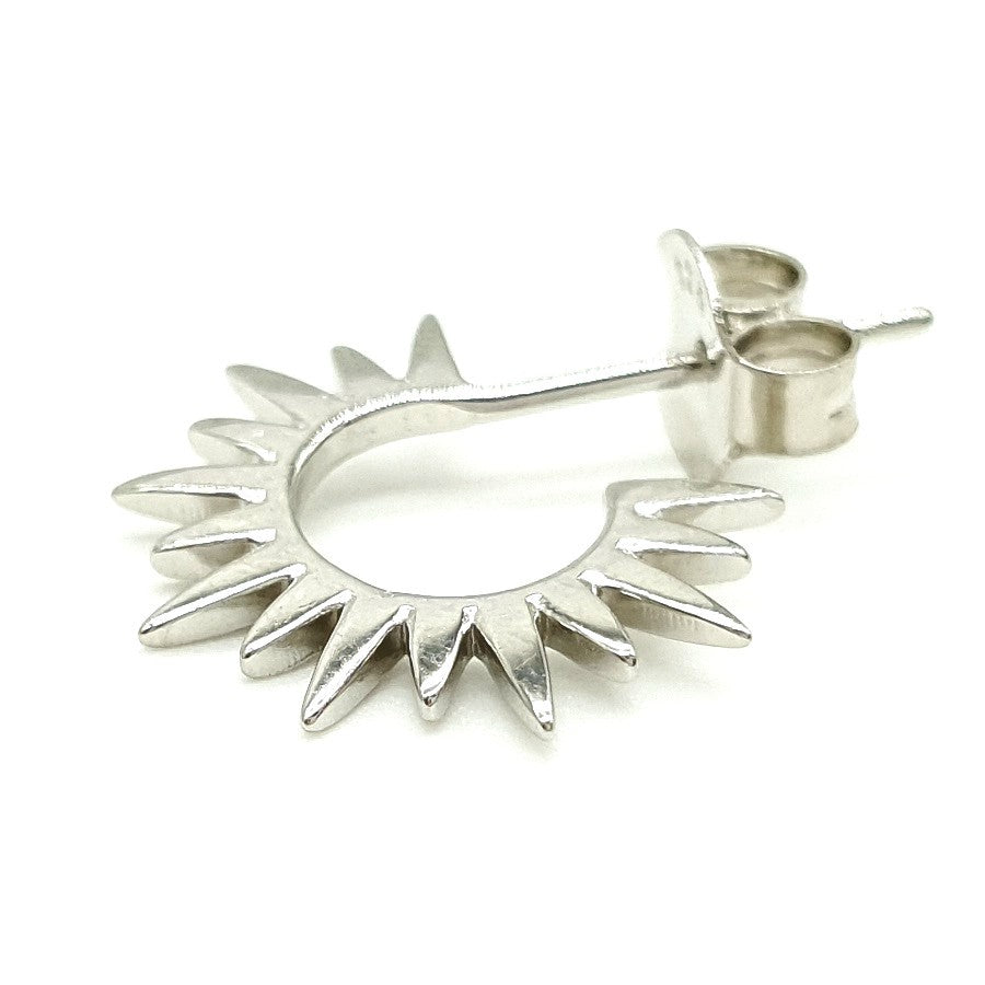 Pendientes de aro con forma de sol