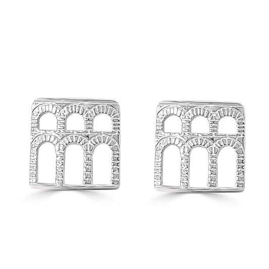 AQUEDUCT SILVER EARRINGS