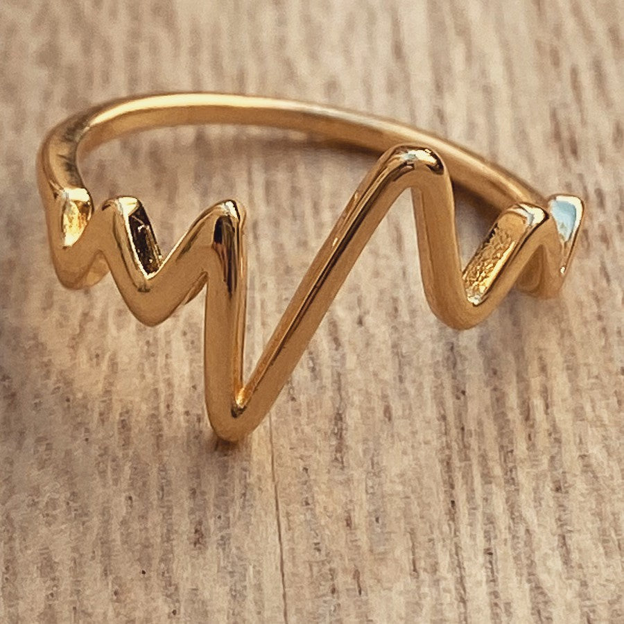 Anillo Electro de Plata Dorada