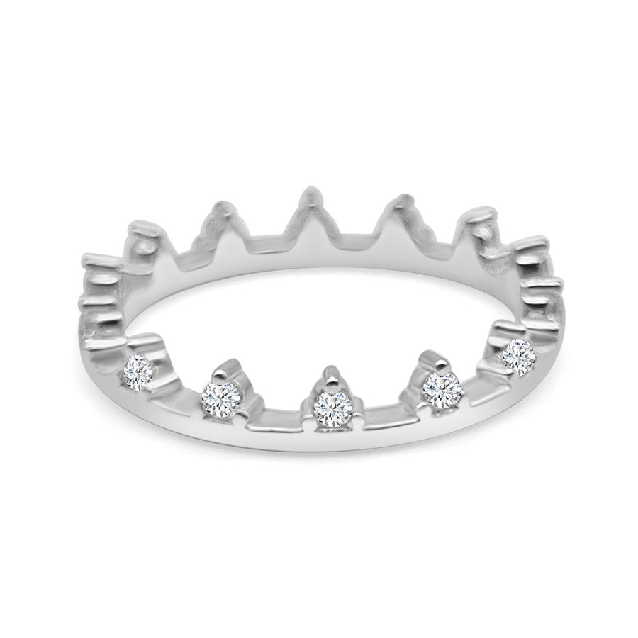 Silver Krone Ring
