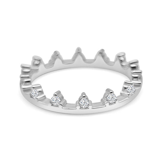 Silver Krone Ring