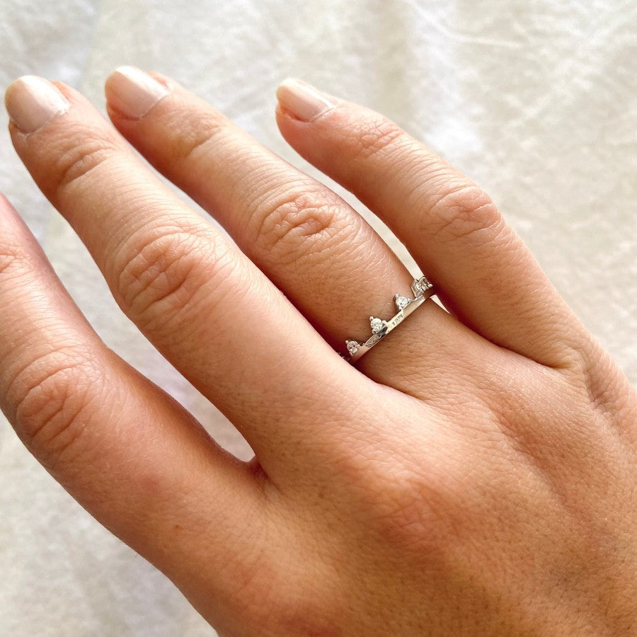 Silver Krone Ring