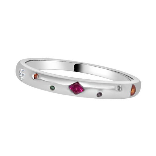 Anillo Cores de Plata