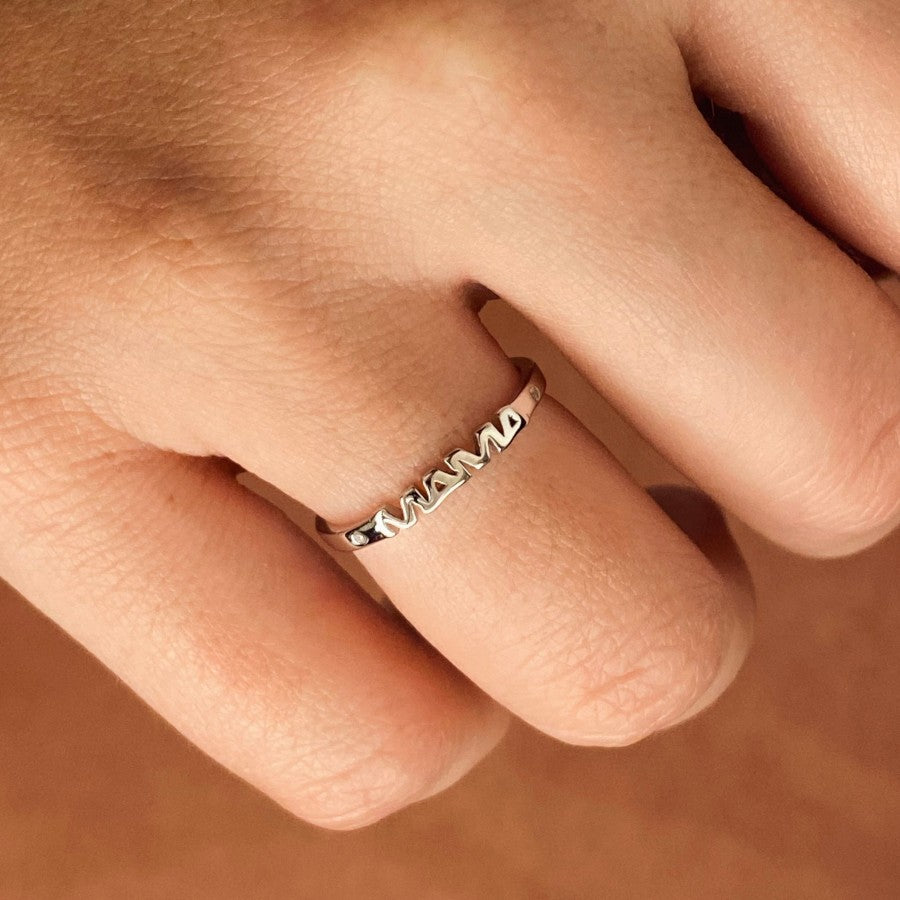 Silver Mommy Ring