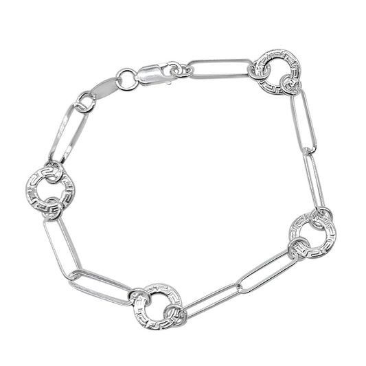 PULSERA DE PLATA GRECA