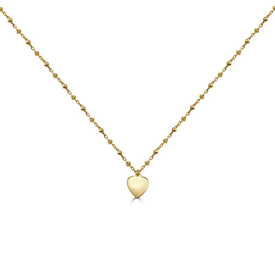 Zuciyya Gold Plated Silver Choker