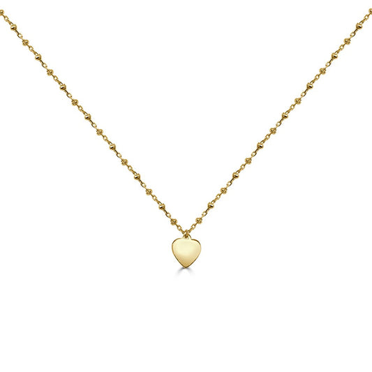Zuciyya Gold Plated Silver Choker