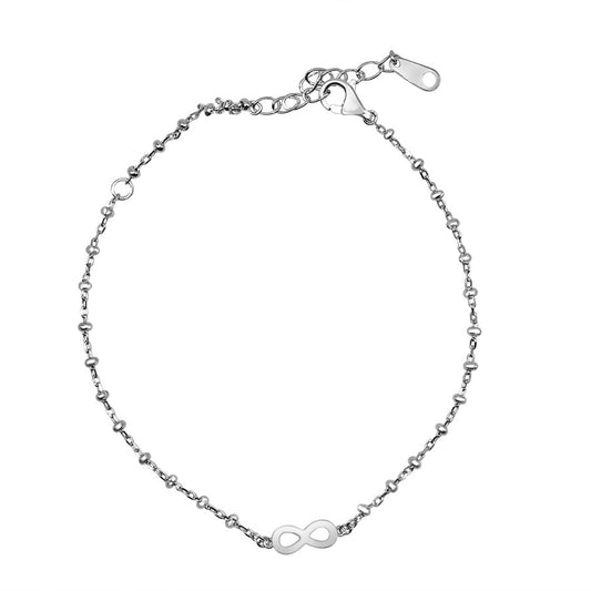 INFINITY SILVER ANKLET