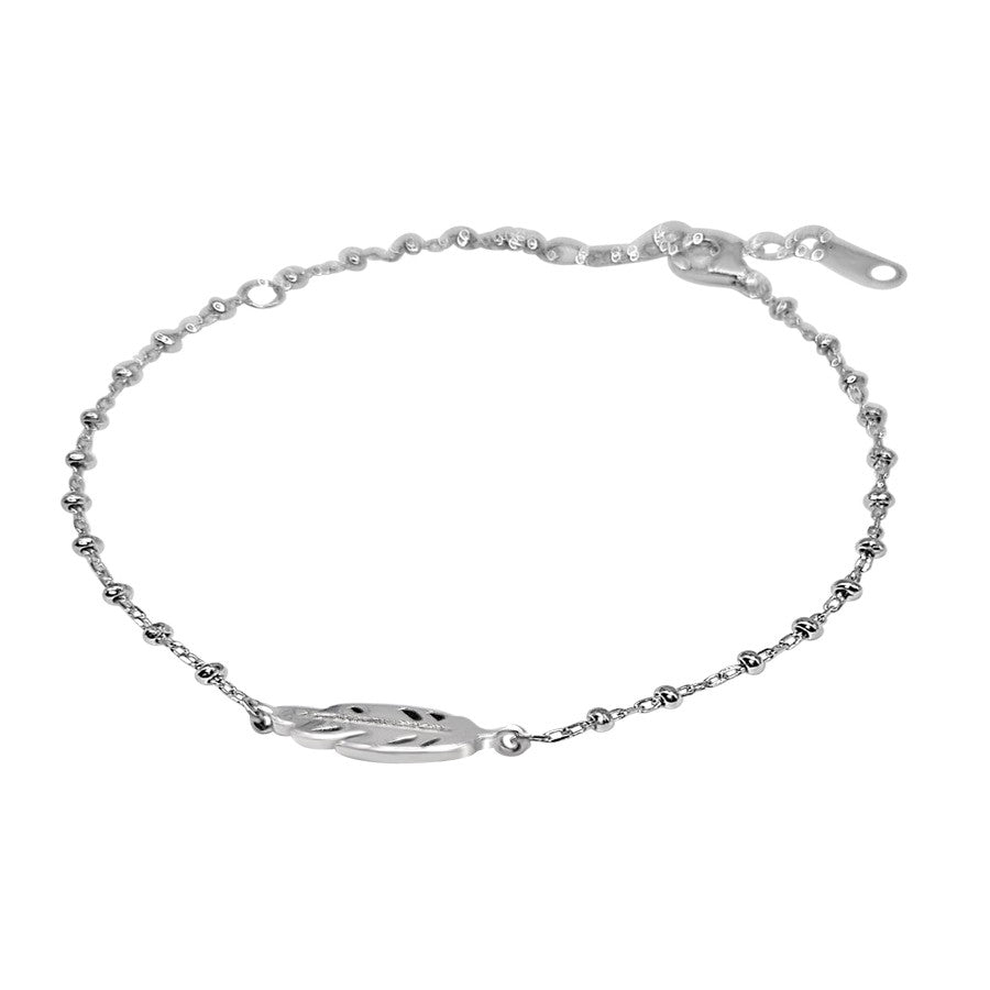 Pulsera Plata Hoja