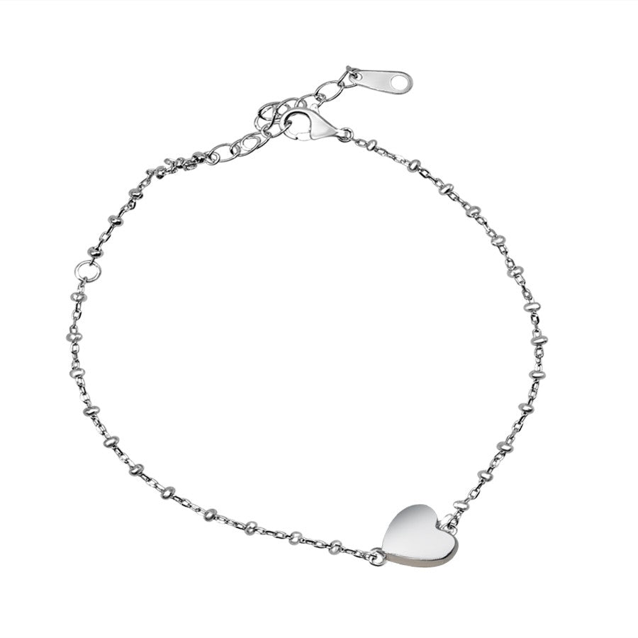 Pulsera de Plata corazón