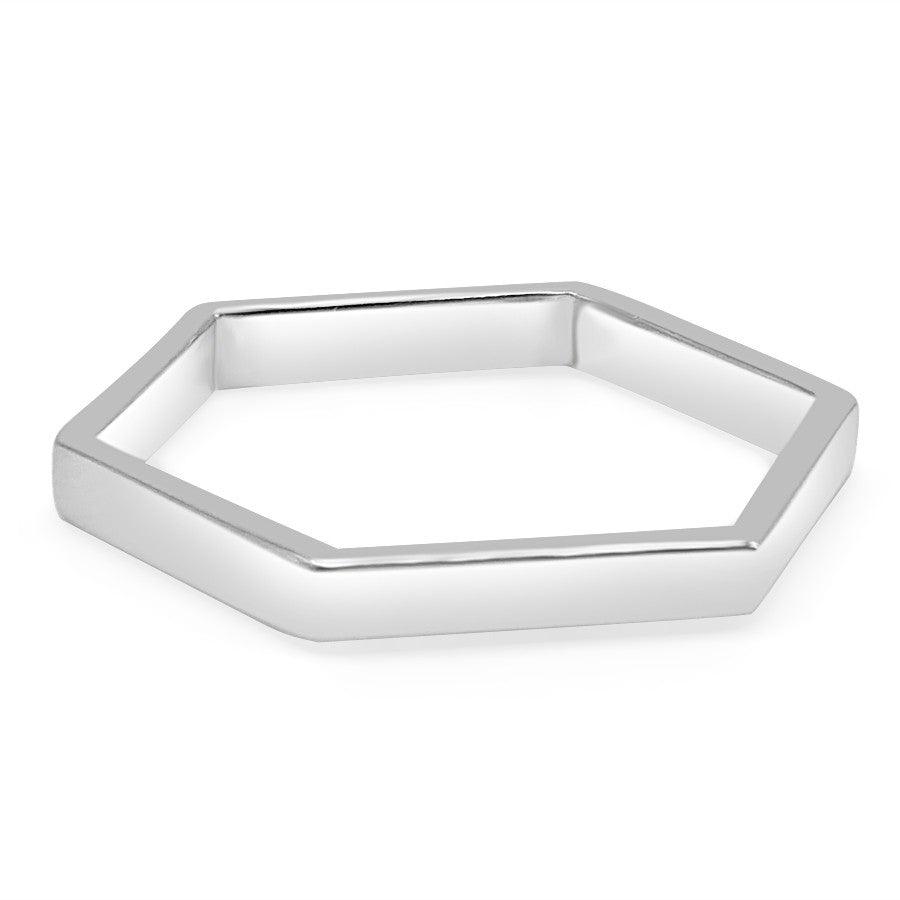 Anillo Plata de Ley Hexa