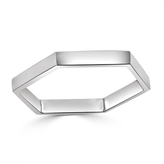 Silver Hexa Ring
