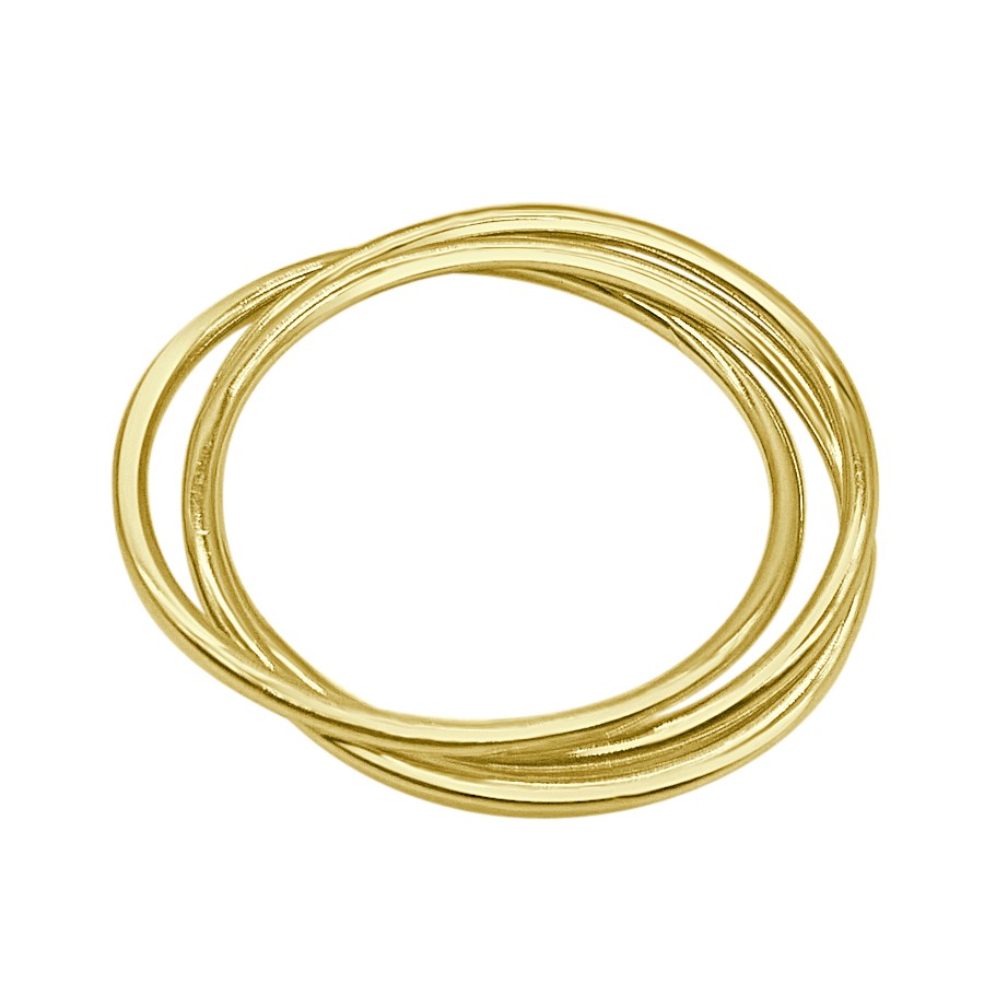 Gold Silver Hoop Ring
