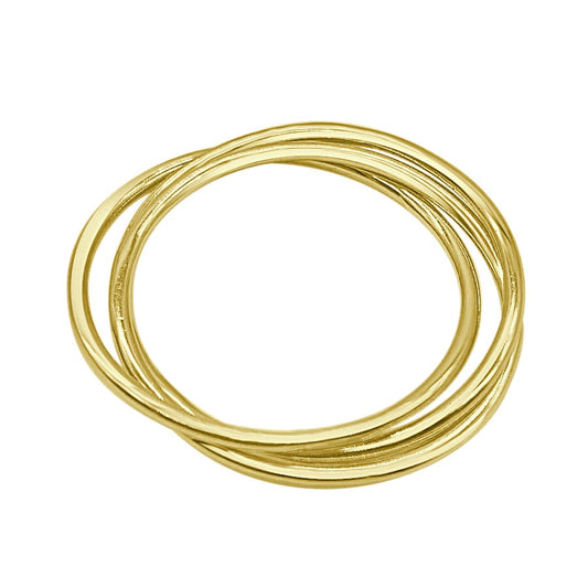 Gold Silver Hoop Ring