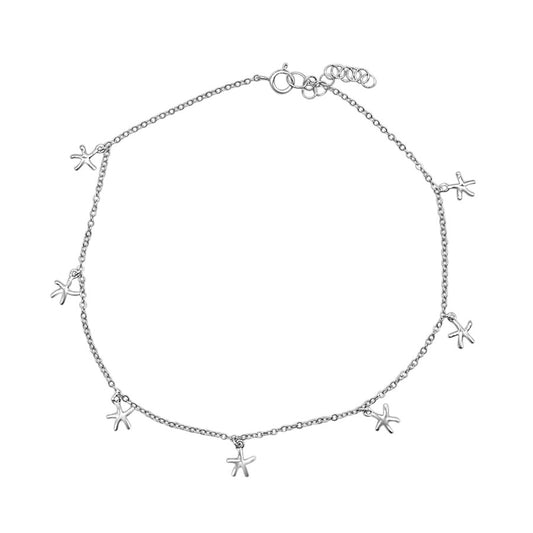 SILVER STAR ANKLET