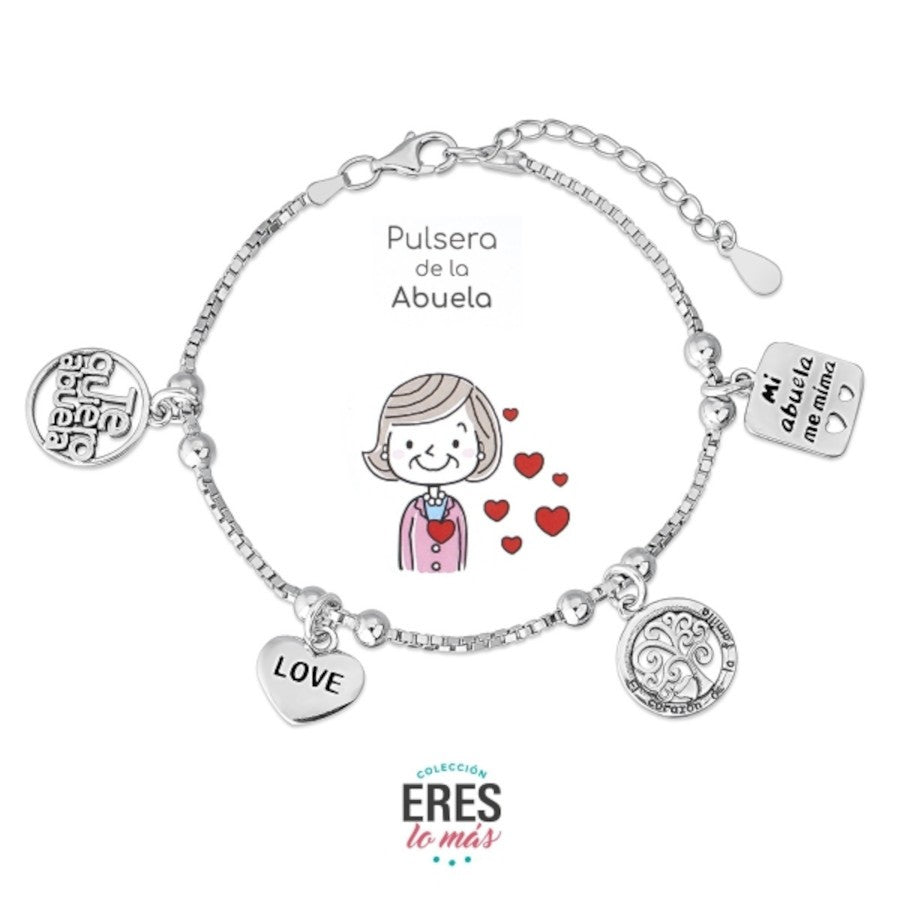 PULSERA DE PLATA ABUELA