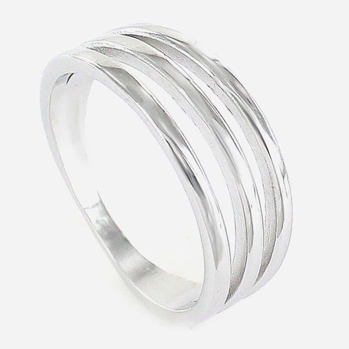 ANILLO DE PLATA TRIPLO